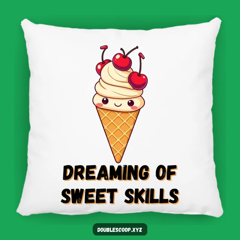 Funny Juggling Ice Cream Pillow - Soft and Cheerful Cushion for Comfort