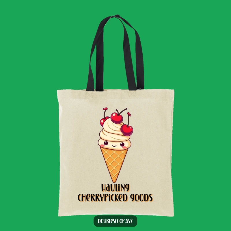 Funny Juggling Ice Cream Tote Bag - Carry Your Fun with Cheerful Style